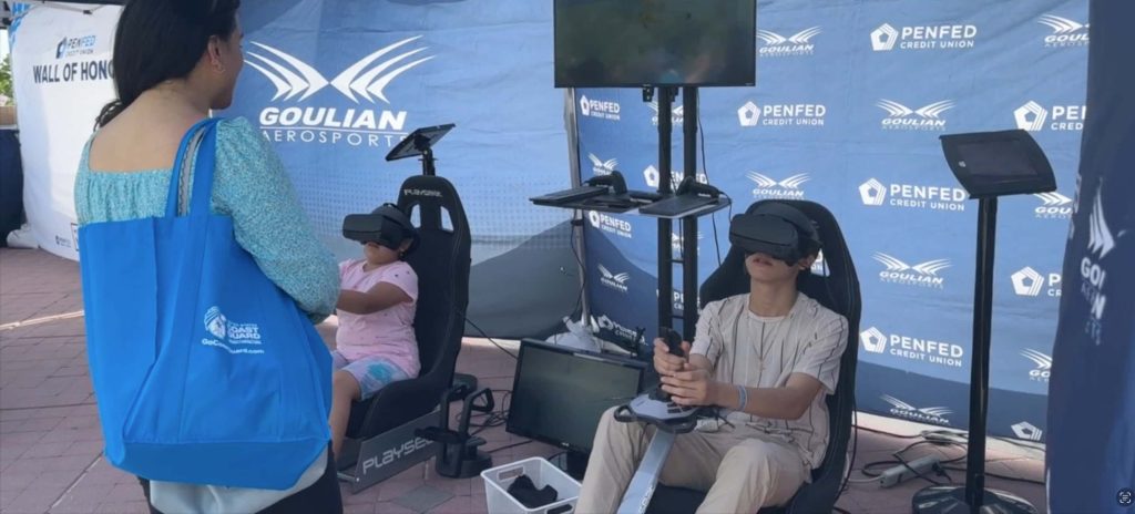 the VR cockpit