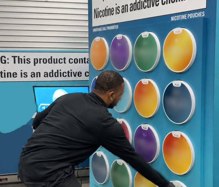 player playing the reaction game